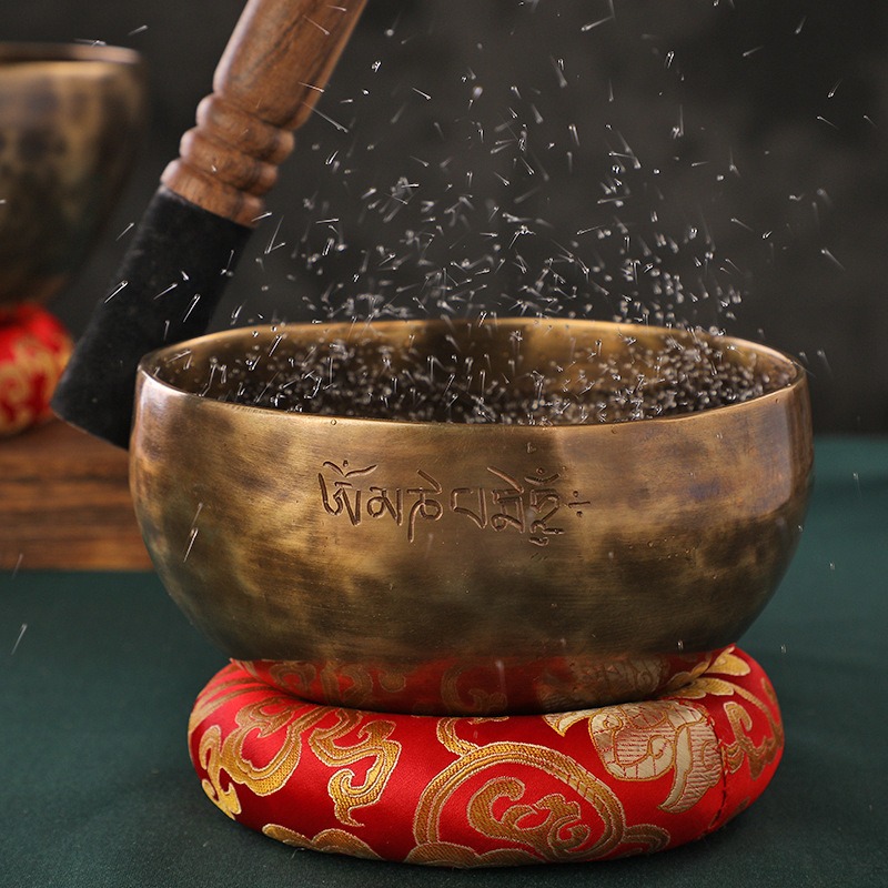 Tibetan Singing Bowl - Mangkuk Bernyanyi Tibet Tembaga Asli Terapi