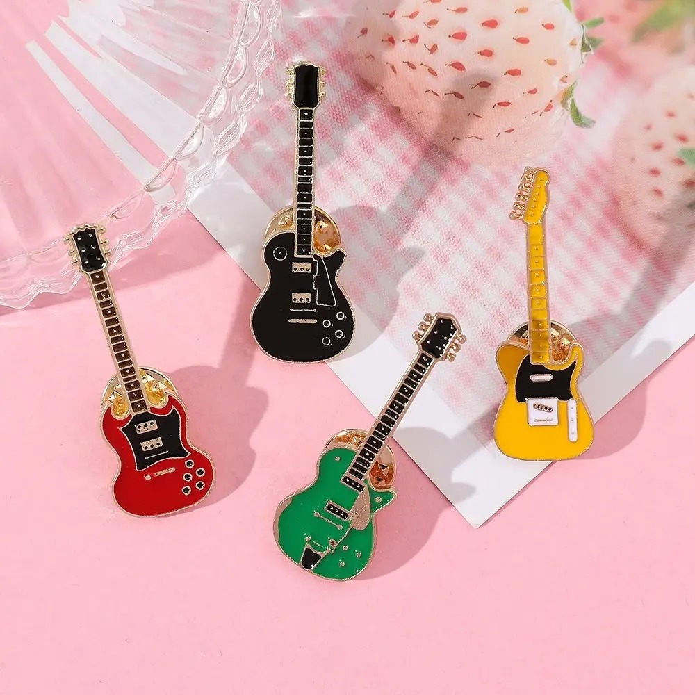 Musical Instrument Gif - 1/2/4 Buah Bros Gitar Enamel Logam