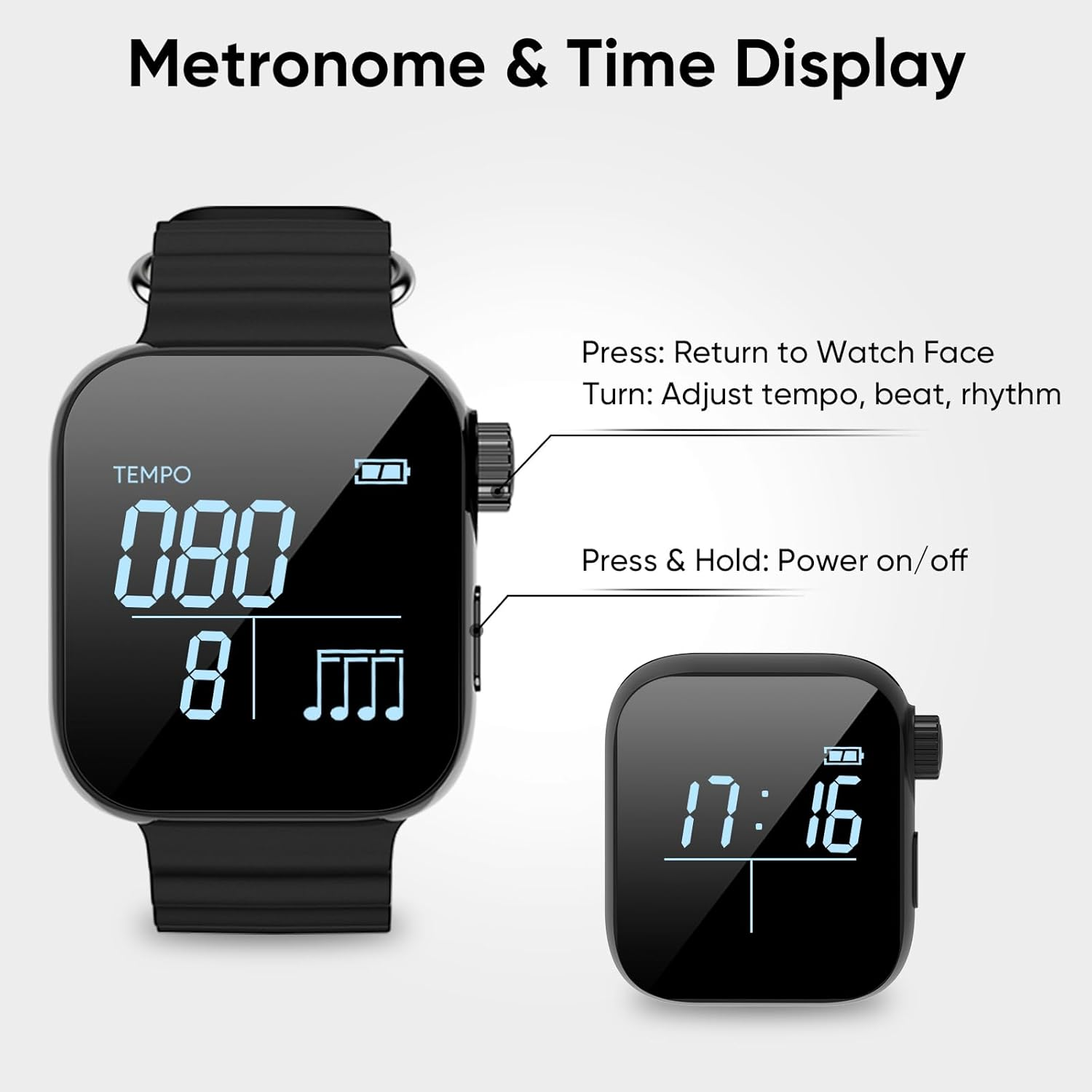 Musical Instrument Gif - Metronom Getar yang Dapat Dipakai 40-240