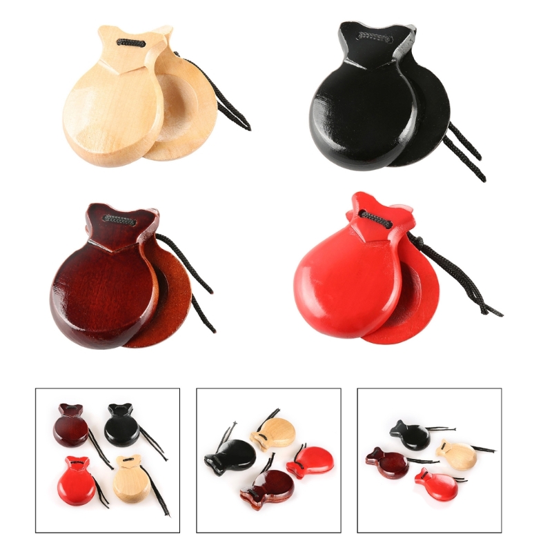 Castanet Flamenco - 2 Buah Alat Musik Tradisional Spanyol