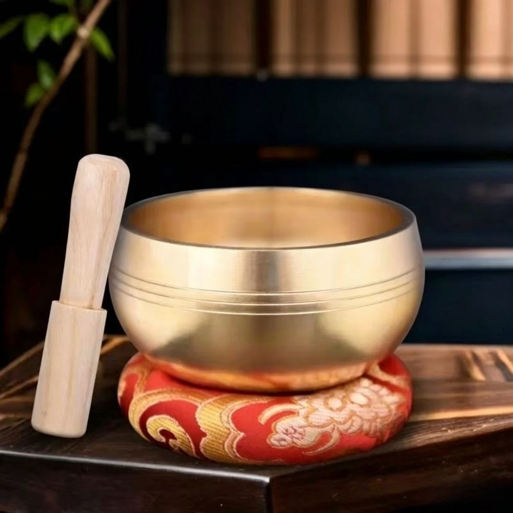 Tibetan Singing Bowl - Mangkuk Nyanyian Mini Portabel untuk Menghilangkan