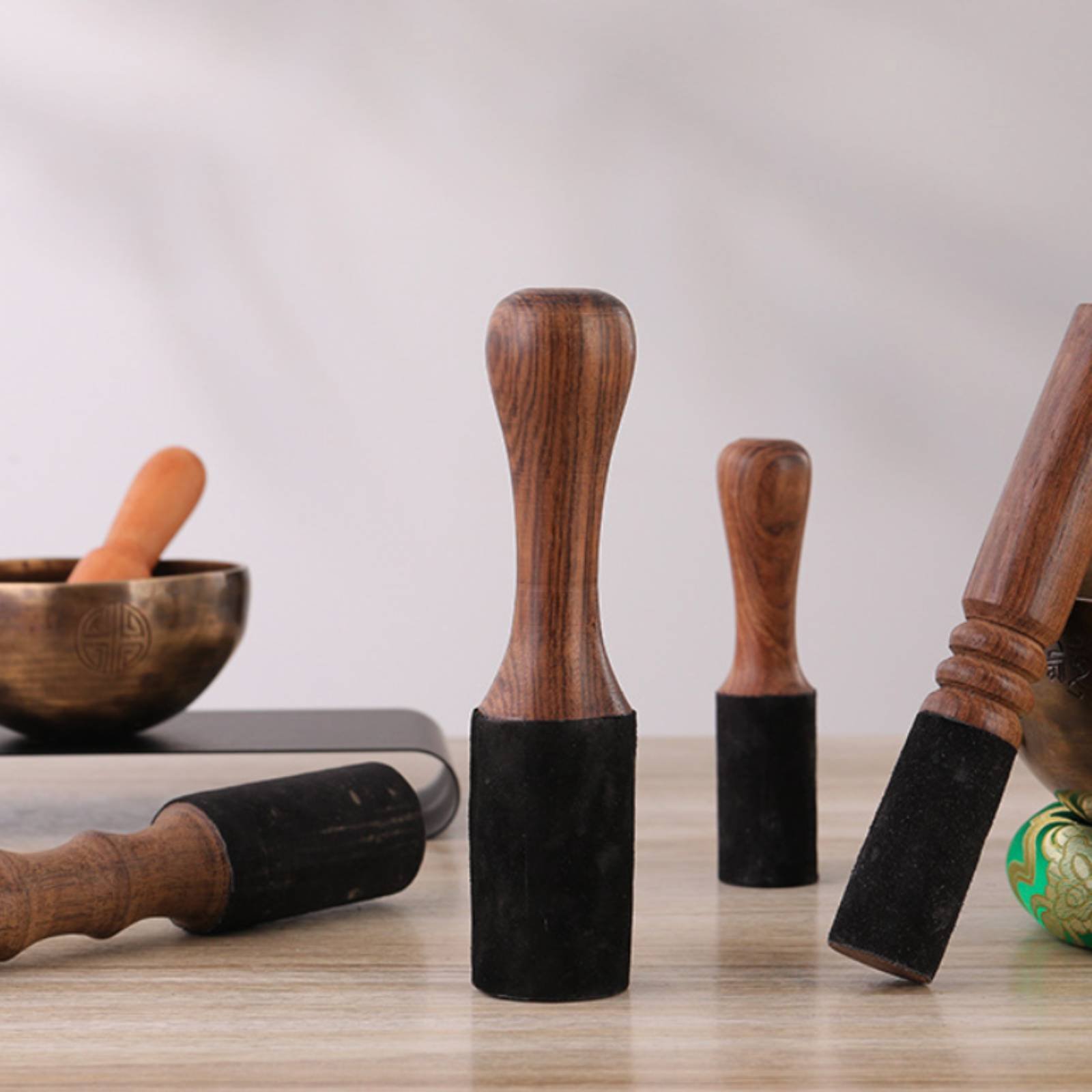 Tibetan Singing Bowl - Tongkat Kayu Kokoh untuk Singing Bowl
