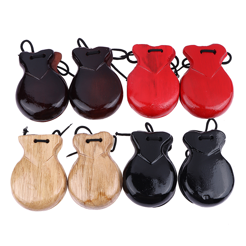 Castanet Flamenco - TL2Pcs Alat Musik Perkusi Anak-anak Alat
