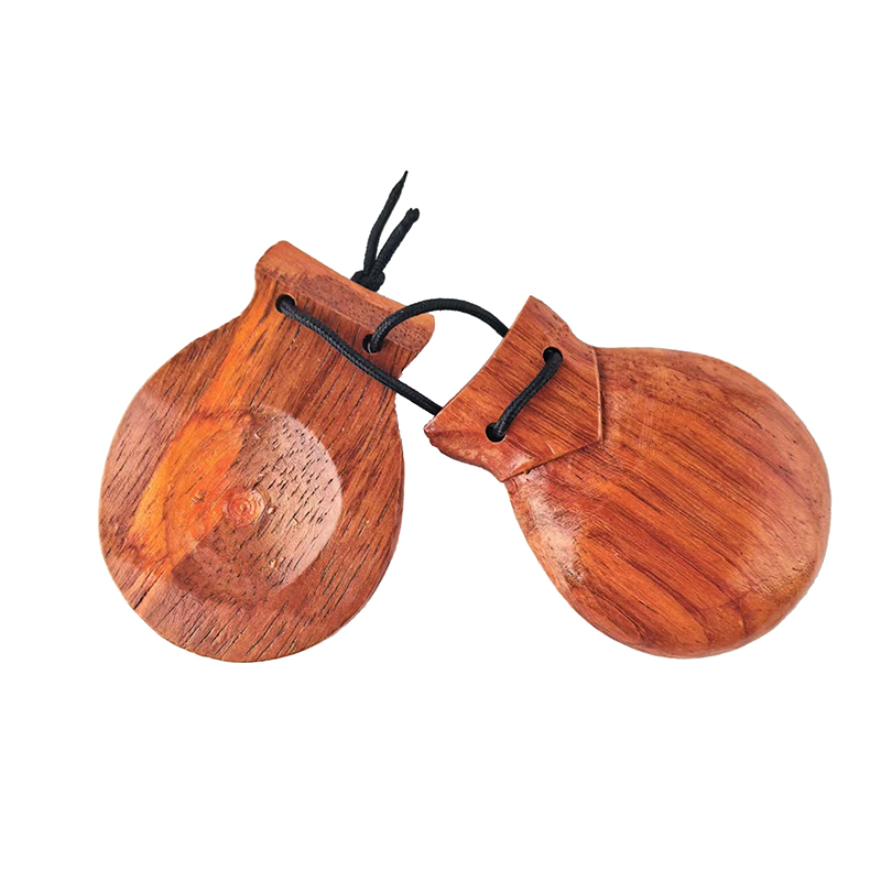 Castanet Flamenco - 2 Buah Alat Perkusi Anak-anak, Alat