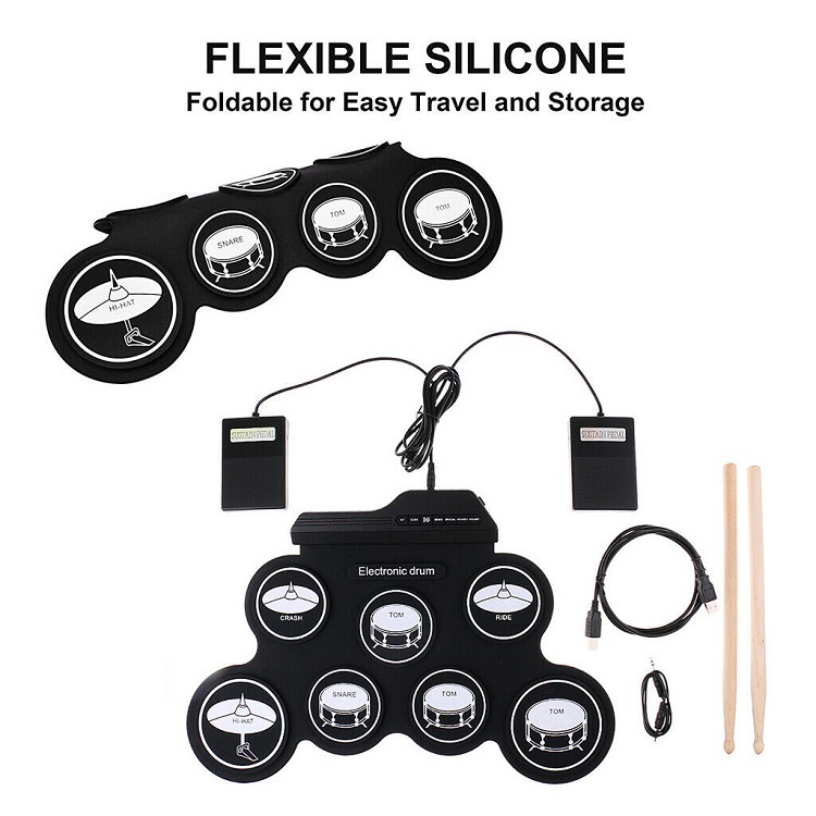 Drum Pad Silikon Berkualitas T - Musical Instrument Kit ulasan dan harga