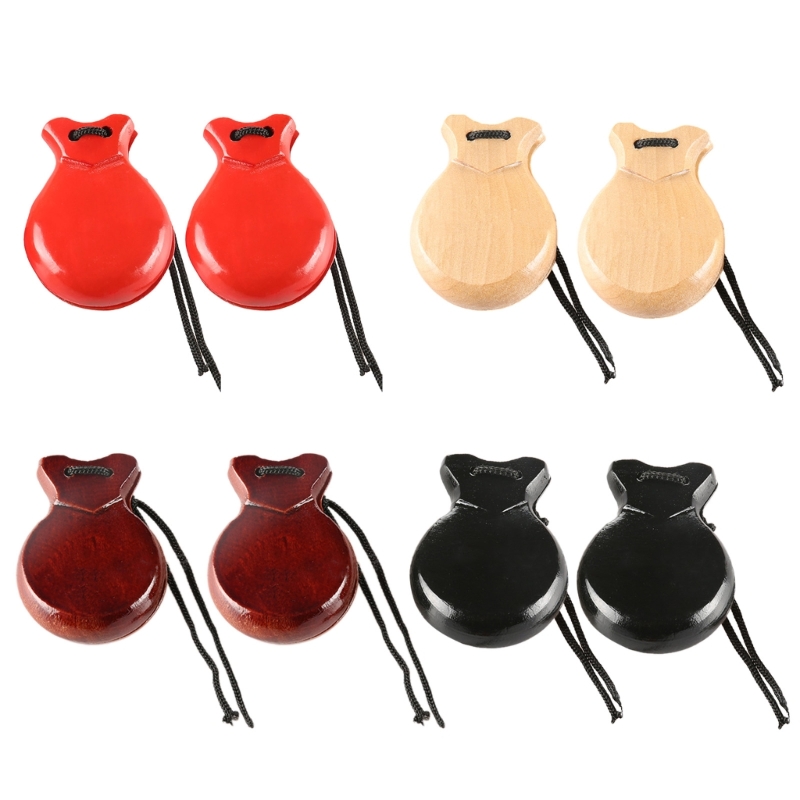 2 Buah Alat Musik Perkusi Anak - Castanet Flamenco ulasan dan harga