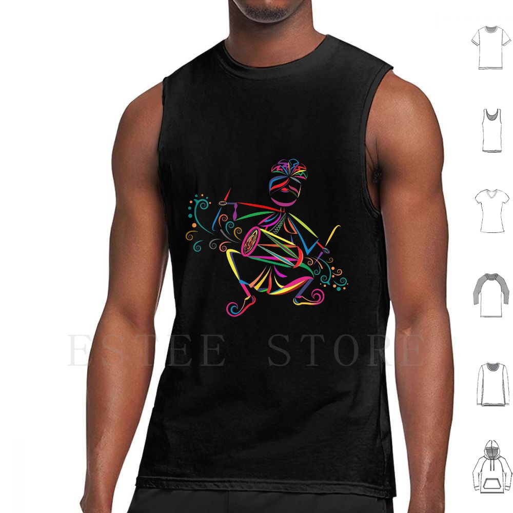 Rompi Tank Top Pemain Dhol Tan - Musical Instrument In India ulasan dan harga