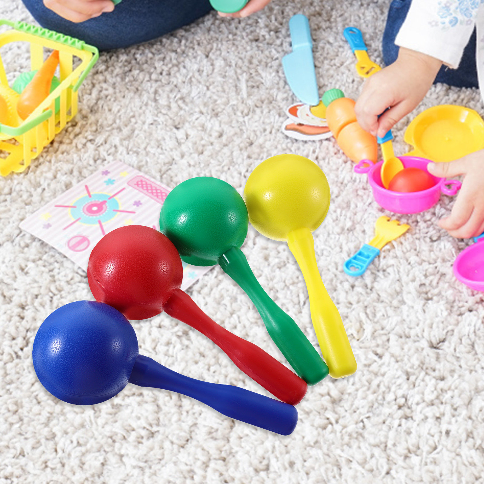 8Pcs Maracas Goyang Alat Musik - Musical Instrument You Shake ulasan dan harga