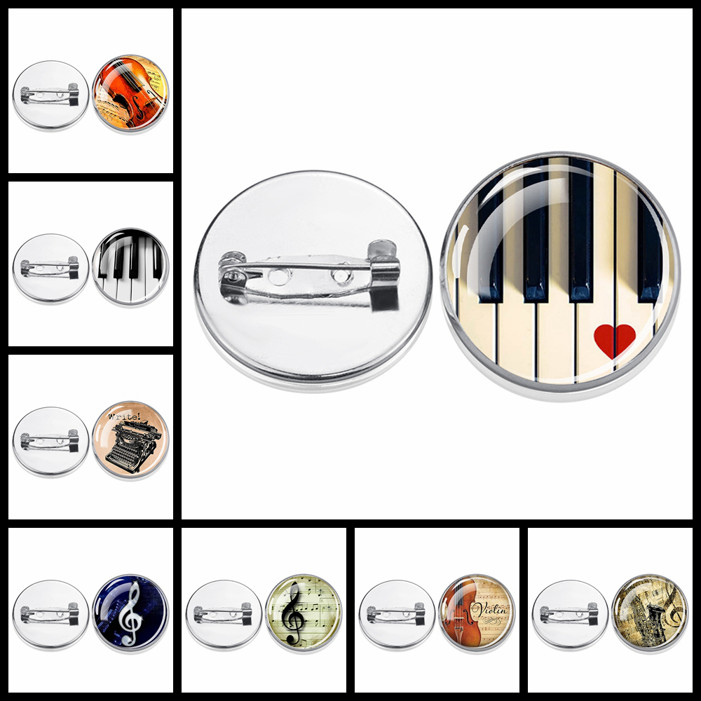 1 buah Bros Perak Cabochon Mot - Musical Instrument Jewelry ulasan dan harga