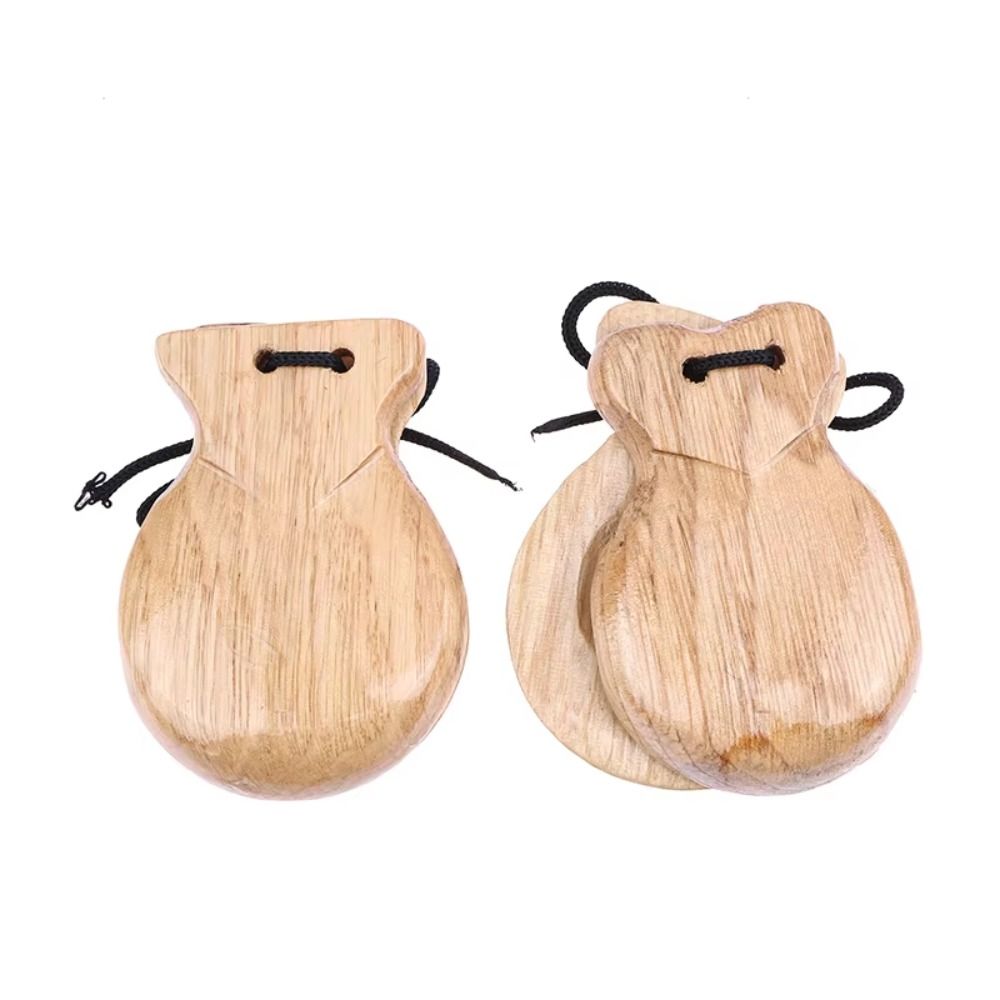 Kastanyet Kayu Orff, Desain Tr - Castanet Flamenco ulasan dan harga