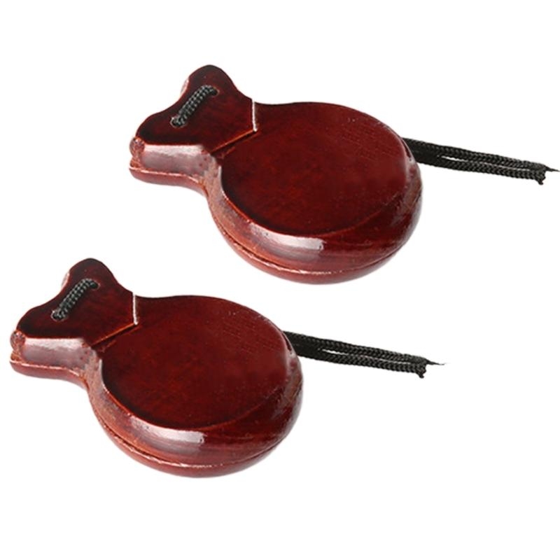 2 Buah Alat Musik Spanyol Kayu - Castanet Flamenco ulasan dan harga